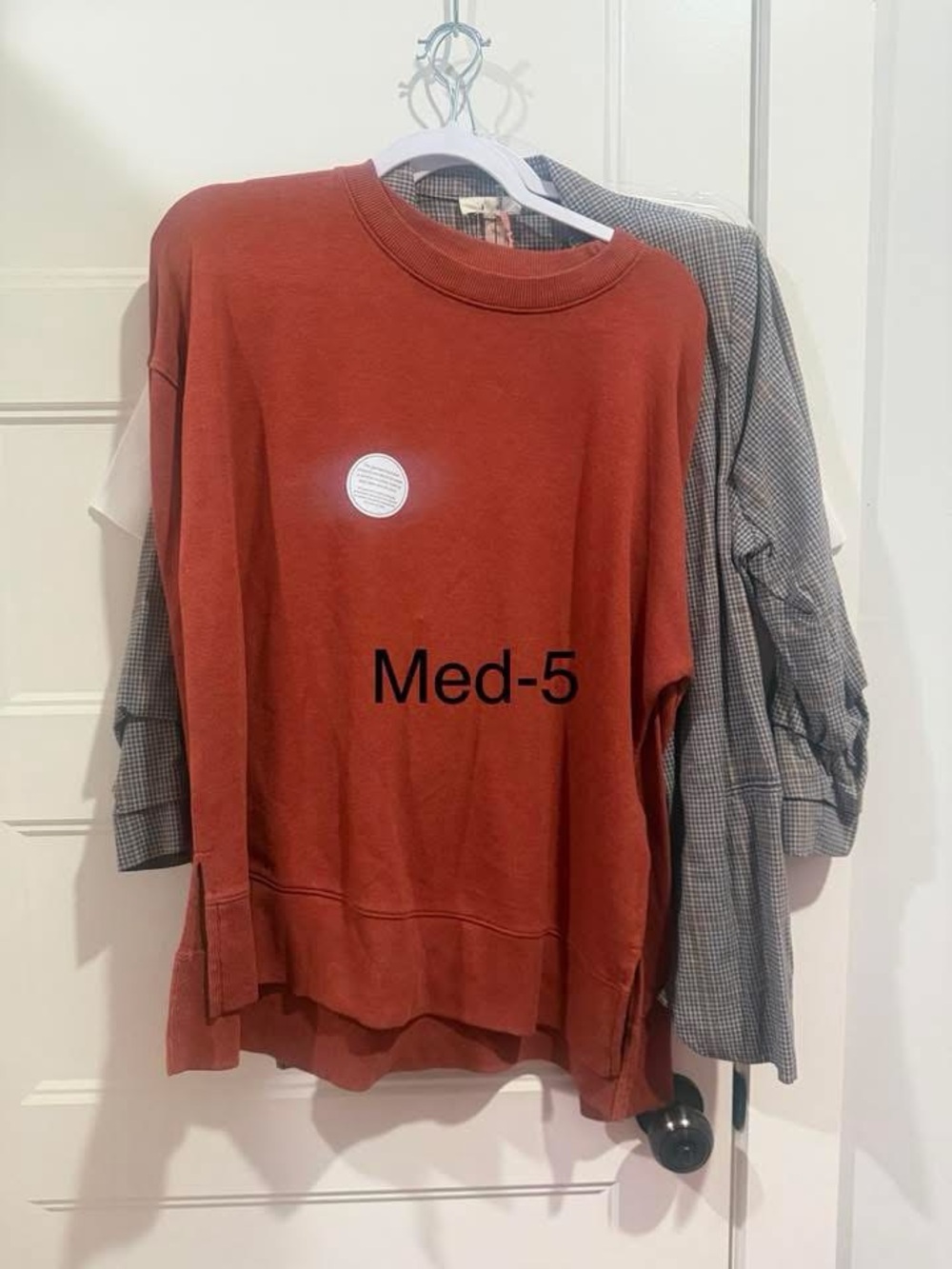 Rust Red Crewneck Sweatshirt